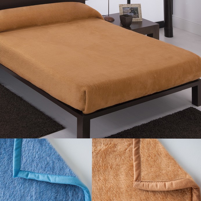 Manta de cama 100% lana cuadros pequeños – eturelmadrid